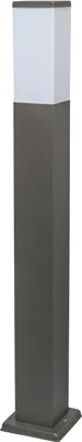 Produktbild von Qazqa Modern außen Pollerleuchte, Wegeleuchte, Pollerlampe für den Garten - Malios - Weiß, max. 60W, Geeignet für LED, 80cm, IP44, Rechteckig