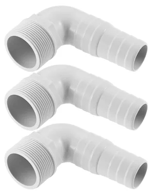 Produktbild von Schlauchtülle 90° Winkel 32/38 mm Pool Anschluss Schlauchverbinder Kunststoff