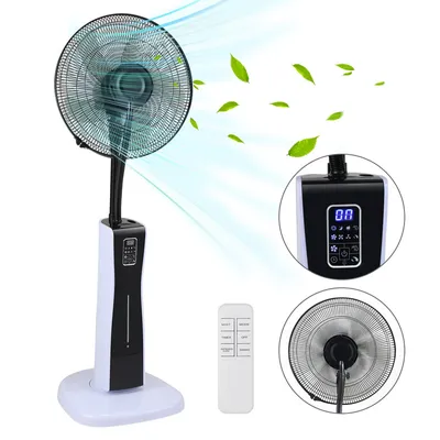 Produktbild von Jiubiaz Stand-Ventilator mit Sprühnebel & Fernbedienung Wasser-Nebel
