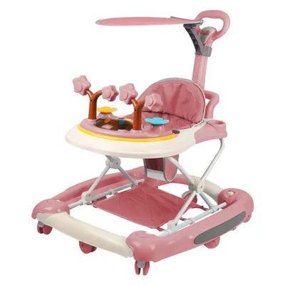 Image de Trotteur BabyWalker à bascule, hauteur réglable, dès 6 mois, rose