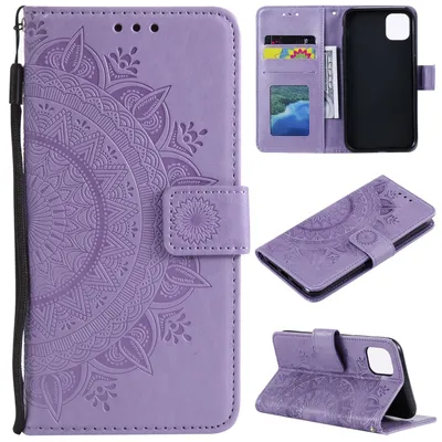 Image de Coque König Design compatible avec l'Apple iPhone 14 Plus, en simili cuir, de couleur violette