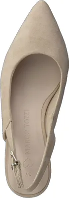 Produktbild von MARCO TOZZI Damen Pumps Slingback spitz geschwungener Absatz 2-29606-20, Größe:39 EU, Farbe:Beige