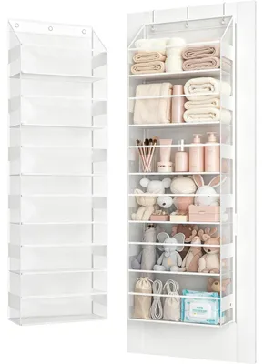 Produktbild von Solidchoice – Aufhänger für Kuscheltiere mit 6 transparenten Taschen