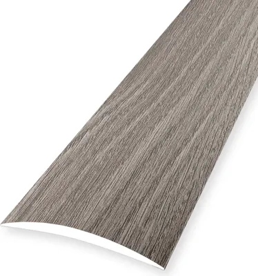Produktbild von Übergangsschiene 5 x 40 x 2700 mm Übergangsprofil Übergangsleiste Aluminium eloxiert Glatt Selbstklebend Eiche grau Küberit