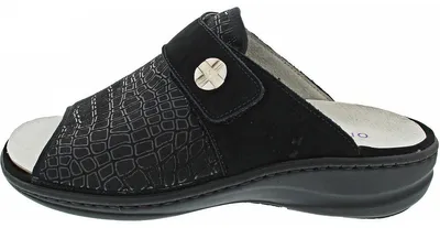 Produktbild von Waldläufer Heria Pantolette Schwarz in Gr. 42.5