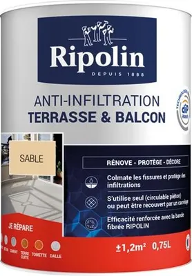 Image de Peinture Anti-infiltration Sable étanchéité Durable Terrasses & Balcons - Ripolin