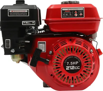 Obrázok produktu pre Benzínový motor 212 ccm 4-taktný, jednovalec s ťahovým štartom, 7,5 k 4000 W 3600 ot/min, kľukový hriadeľ Ø20 mm, iná farba