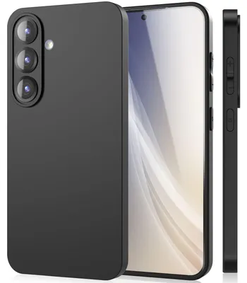 Immagine prodotto di Custodia in silicone opaco NALIA per Samsung Galaxy S25 Plus – Slim, nera e antiscivolo – STRIDER (custodia morbida, protezione per fotocamera e antiurto) – Marchio di Berlino
