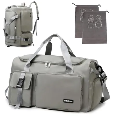 Produktbild von Reiserucksack 42 l - Wasserdicht - Sporttasche - Transporttasche - Mit Schuhfach - 3-in-1 mit versteckten Schulterriemen