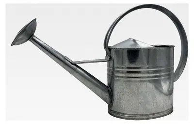 Produktbild von Zinkgießkanne 10 L, feuerverzinkte Metallgießkanne für Innen- und Außenbereich mit Gießbrause