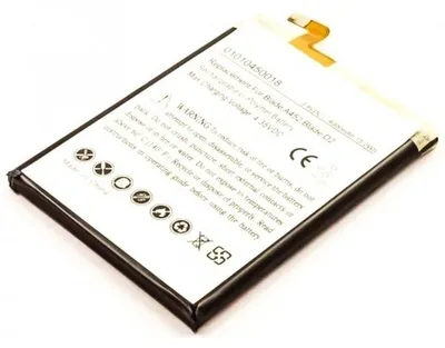 Produktbild von Akku für Zte Blade A452 Li-Pol 3,8 Volt 4400 mAh silberfarben