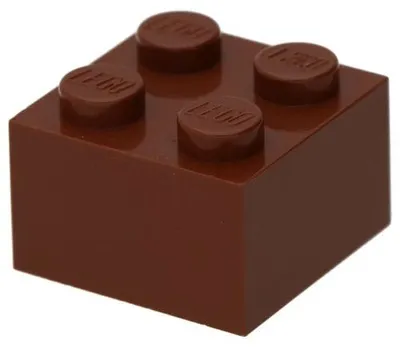 Produktbild von 10x LEGO Stein 2 x 2 (3003) - Rotbraun