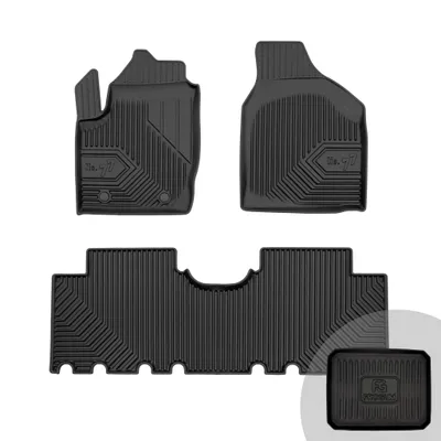 Produktbild von FROGUM No.77 Gummimatten Ganzjahresset von Auto Fußmatten Autofussmatten für Ford Galaxy I 1995-2006
