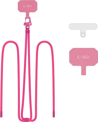 Produktbild von Tech-Protect C5S Rope Crossbody Strap Neon Pink