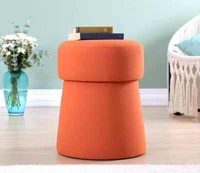 Produktbild von Hanah Home, Beans- FLF1208, Orange, Klassische Sitzsäcke, 50% Baumwolle / 50% Leinen