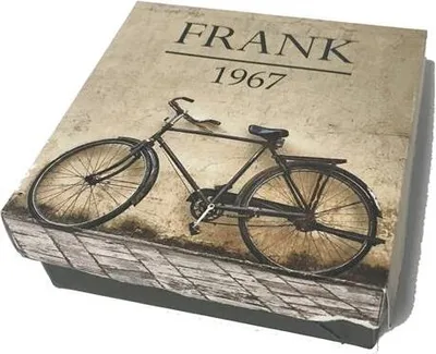 Produktbild von Frank 1967 7FB-0154L Herren-Wickelarmband mit Stahlelement – geflochtenes Leder und doppelt gewickelt – Größe L – Dunkelblau – Schwarz