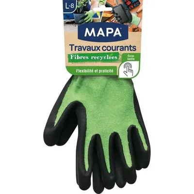 Immagine prodotto di MAPA - Routine Works Fibre riciclate - Guanti da giardinaggio multiuso Fibre riciclate - Flessibili e resistenti - Taglia 8 / L.