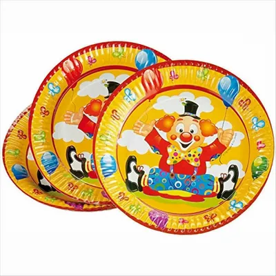 Produktbild von Pappteller Lustiger Clown 8er Pack