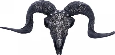 Produktbild von Baphomet's Veneration Wandskulptur als Gothic Dekoration 53cm