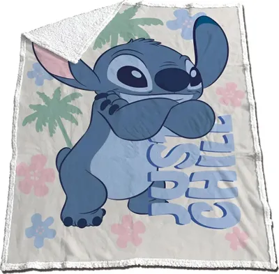 Produktbild von Disney Lilo und Stitch Coral Decke warme Kuscheldecke 130x170 cm