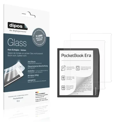 Produktbild von 2x Schutzfolie für Pocketbook Era matt - Anti-Shock 9H Folie dipos Glass Kunststoffglas