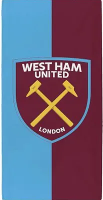 Image de West Ham United FC - Serviette de bain, armoiries BS5907 (taille unique) (Vin rouge/ciel)