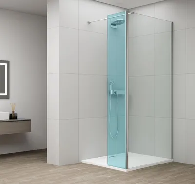 Obrázek produktu pro Polysan ESCA fixní sklo pro připojení otočného panelu, 1000mm, chrom - ES3A10