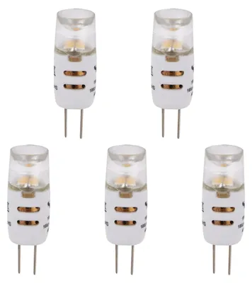 Produktbild von SPL LED-Lampe G4 1W 100lm 2700K Warmweiß, ersetzt 10W, dimmbar (5 St.)