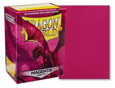Imagen del producto de Dragon Shield: Matte  Magenta (100) – Fundas protectoras – Arcane Tinmen ApS
