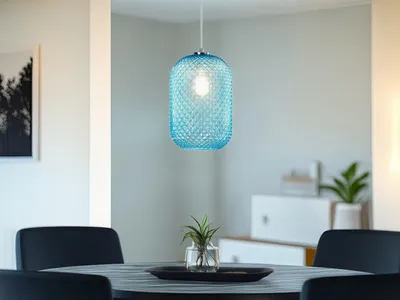 Produktbild von Pendelleuchte ASHFORD Ø20cm blau