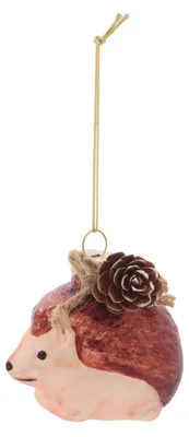 Produktbild von Braune glas-tannenzapfen-hängedekoration, 6 cm - Feeric Lights & Christmas