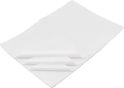 Zdjęcie produktu dla Bibuła Ozdobna 20g 50x70cm Biała - do pakowania Prezentów - 50 arkuszy