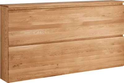 Produktbild von Schuhschrank Eiche massiv geölt SALACH-64 mit 2 Klappen, hängend, B/H/T: ca. 160/84/24 cm
