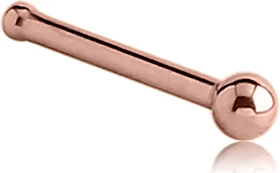 Produktbild von viva-adorno 0,8mm Nasenstecker Nasenpiercing Piercing Stecker Chirurgenstahl 316L Rosegold Z462nst