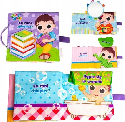 Immagine prodotto di Libro di stoffa Jolly Baby Cosa fa un bambino?
