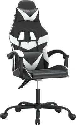 Produktbild von vidaXL Gaming-Stuhl Schwarz und Weiß Kunstleder