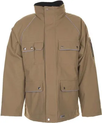 Produktbild von PLANAM Winterparka Canvas 320 2195-khaki/schwarz Größe XL