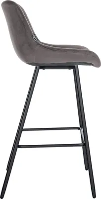 Produktbild von Barhocker HLO-CP336 Samt grau