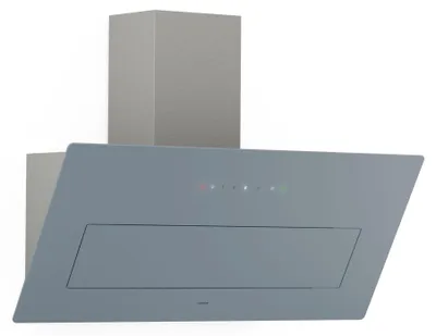 Image de Klarstein SleekAir Hotte Aspirante - Hotte Décorative 90 cm, Débit 718 m³/h, CEE A++, Éclairage LED 5 W,Tactile, Double Ventilation, Acier Inoxydable