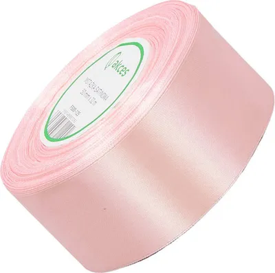 Obrázok produktu pre Dekolo Saténová mašľa Svadba Saténová stuha Darčeková stuha Mašľová stuha Narodeniny Dekorácia 38 mm x 32 m v kotúči Svetloružová