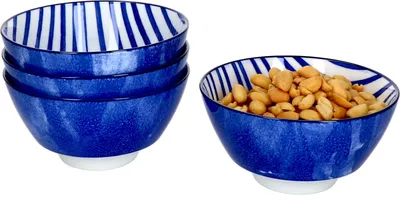 Obrázek produktu pro sada 4 misek Seaside Ø 12 cm pruhovaná miska na svačinu Ritzenhoff