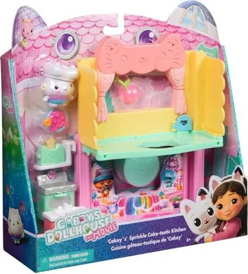 Produktbild von Spielküche Deluxe, Gabby's Dollhouse, Mit Katzenfigur, Zubehör, Ab 3 Jahren