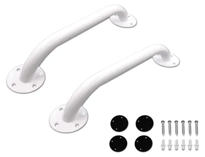 Obrázek produktu pro Madlo do sprchy - Toaleta a vana - 30 cm - Ocel - Bílá - Pro seniory