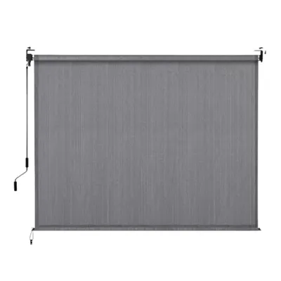 Obrázok produktu pre Vonkajšia roleta - Ochrana proti slnku - Žalúzie - Záclony - Rolovacie - 240x240 cm - Sivá