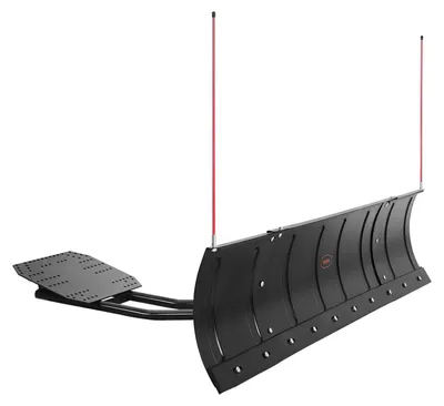 Zdjęcie produktu dla VEVOR Pług śnieżny, zestaw pługów śnieżnych 109/182 cm, łatwy do demontażu, uniwersalna łopata do śniegu z gumowymi klapami, stalowym ostrzem, pług kompatybilny z większością pojazdów UTV i ATV.