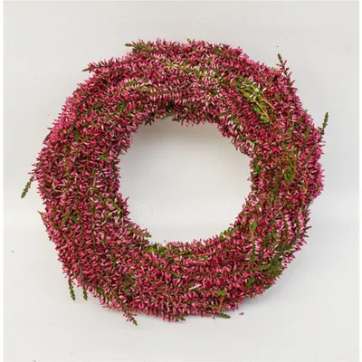 Produktbild von Erika Kranz / Türkranz, frisch gebunden - aus Eber`s Floristikwerkstatt - S = 18 cm