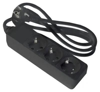 Produktbild von Onlex Basiskabel 3 Steckdosen 1.5 M Silber One Size / EU Plug 220V Silber One Size