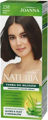 Zdjęcie produktu dla Joanna Farba do Włosów Naturia Mroźny Brąz 238 chłodny brązowy kolor