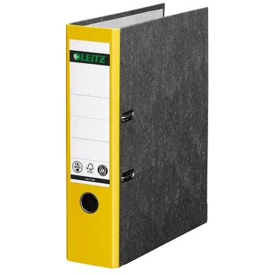 Image de LEITZ 1080 Classeur jaune marbré Carton 8,0 cm DIN A4