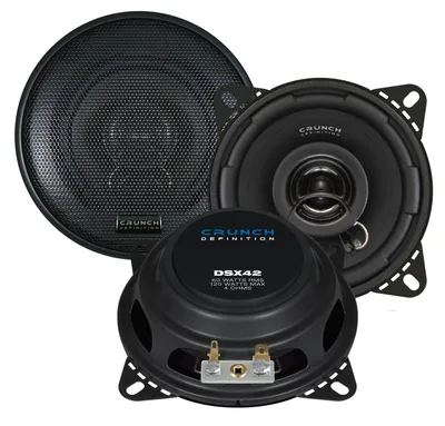 Produktbild von CRUNCH Flach Lautsprecher Auto Boxen Set 10cm 120 Watt 100mm PKW KFZ DSX-42